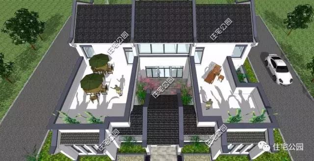 建了這棟中式三合院，洋房別墅都黯然失色了