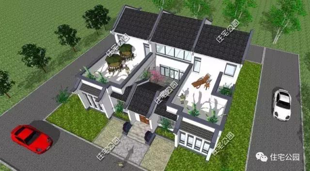 建了這棟中式三合院，洋房別墅都黯然失色了