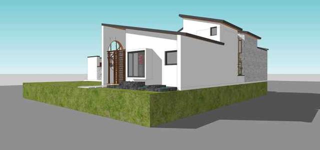 現(xiàn)代新中式二層三合院設計方案圖，低調(diào)，有品位