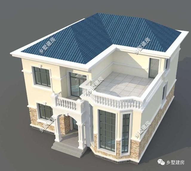 10X12米農村二層經典樓房設計方案，全國各地搶著建