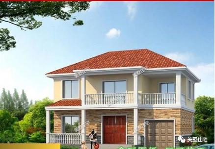 20款帶車(chē)庫(kù)自建房戶型圖，一二三層都有