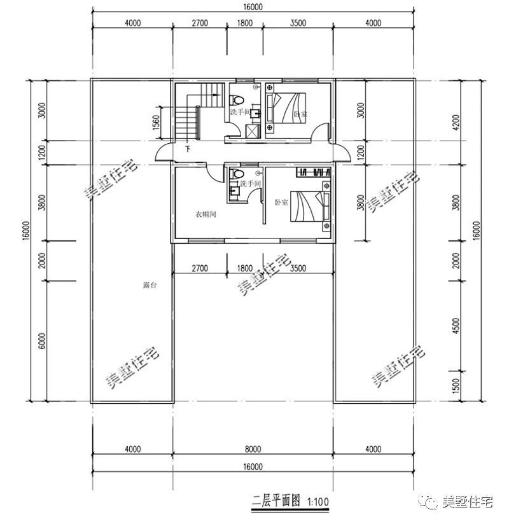 20款帶車(chē)庫(kù)自建房戶型圖，一二三層都有