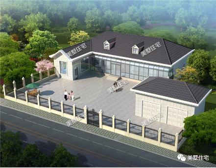 20款帶車(chē)庫(kù)自建房戶型圖，一二三層都有