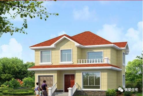 20款帶車(chē)庫(kù)自建房戶型圖，一二三層都有