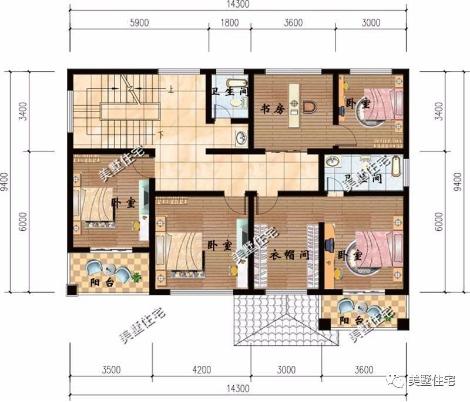 20款帶車(chē)庫(kù)自建房戶型圖，一二三層都有