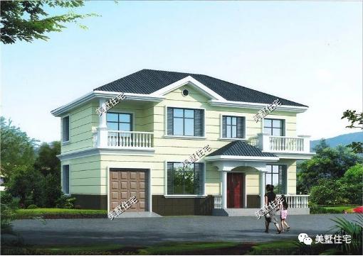 20款帶車(chē)庫(kù)自建房戶型圖，一二三層都有