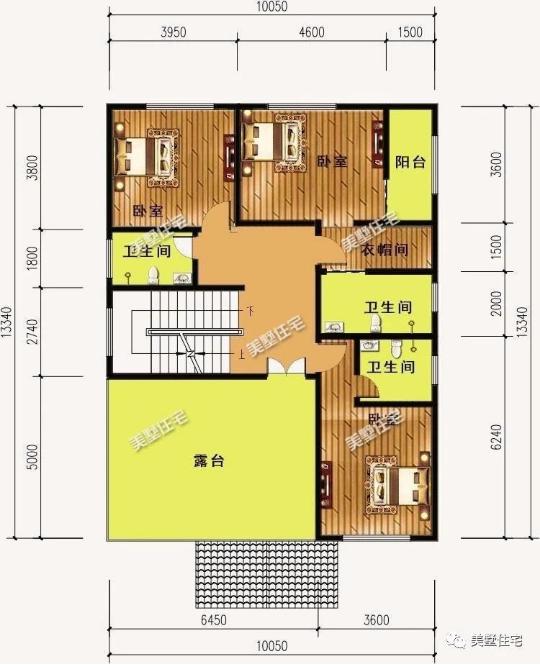 20款帶車(chē)庫(kù)自建房戶型圖，一二三層都有