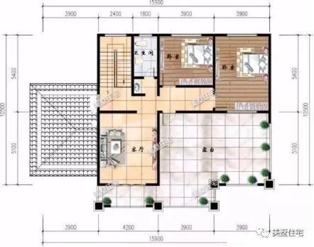 20款帶車(chē)庫(kù)自建房戶型圖，一二三層都有