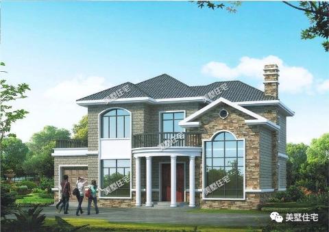 20款帶車(chē)庫(kù)自建房戶型圖，一二三層都有