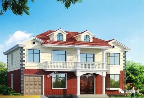 20款帶車(chē)庫(kù)自建房戶型圖，一二三層都有