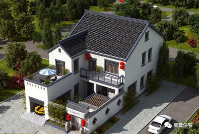 20款帶車(chē)庫(kù)自建房戶型圖，一二三層都有