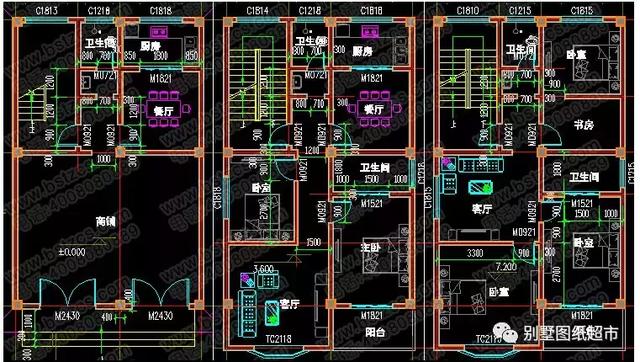 幾款面寬10米以下的農村自建房設計，小宅基也能用