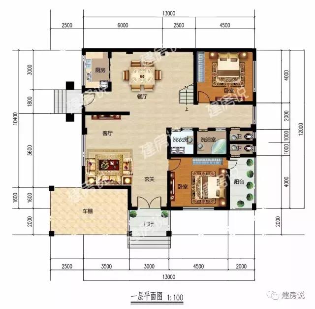 3款帶庭院的農村自建房方案，休閑宜居