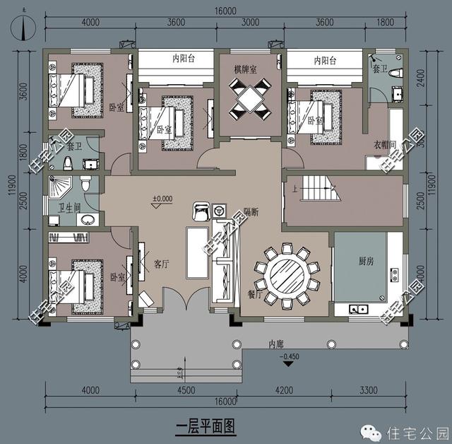 16X11米農村一層小平房設計方案圖，適合養老！