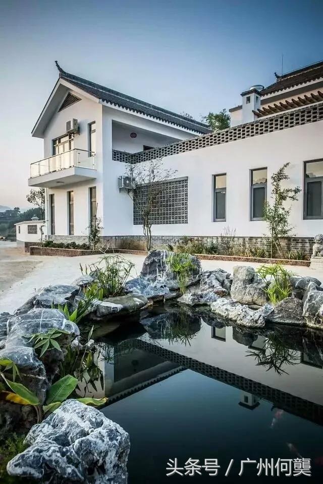 廣東農村一中式別墅實拍，路過的都駐足欣賞