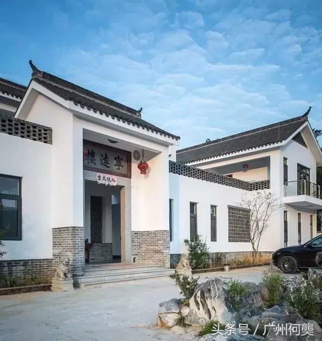 廣東農村一中式別墅實拍，路過的都駐足欣賞
