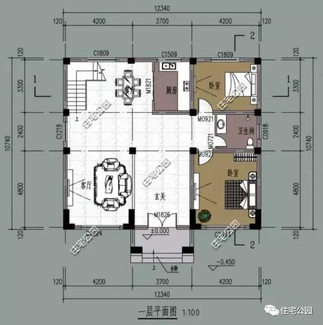 幾套農村自建別墅外觀實景圖，附戶型圖和施工過程