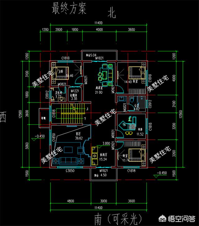 農(nóng)村12米×12米自建三層別墅的設(shè)計(jì)圖，有比較好的推薦嗎？