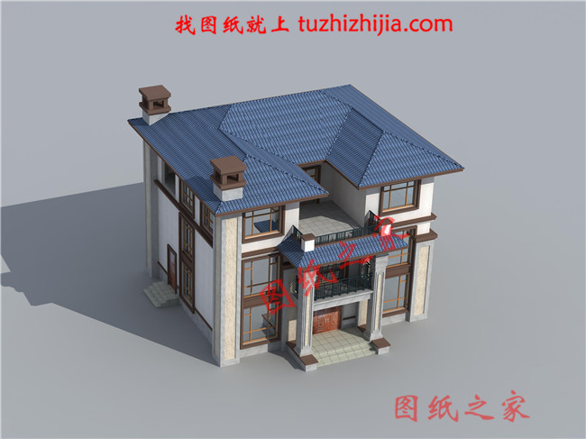 新中式三層樓房設計圖，外觀精致布局也是相當的樸實