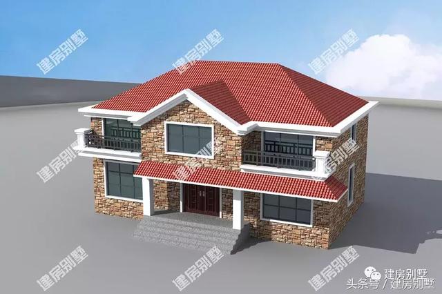 2款文化石外墻的兩層自建樓房，看下你喜歡哪個(gè)戶型？