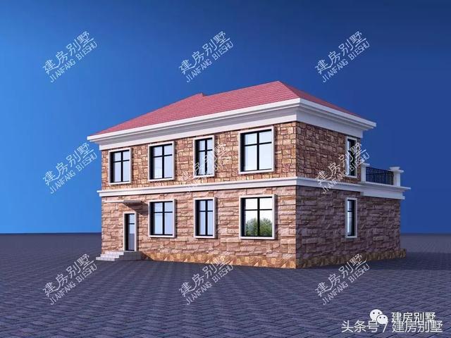 2款文化石外墻的兩層自建樓房，看下你喜歡哪個(gè)戶型？