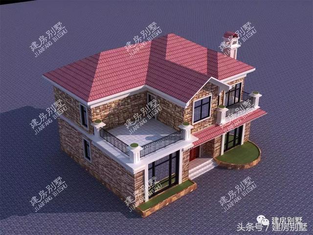 2款文化石外墻的兩層自建樓房，看下你喜歡哪個(gè)戶型？