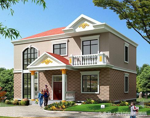 幾款復式二層樓房戶型方案圖，客廳中空的才顯高檔