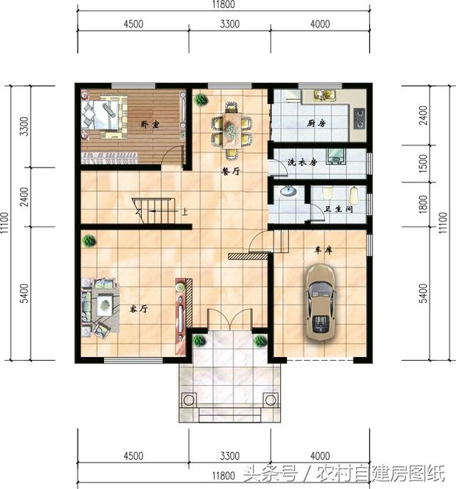 幾款復式二層樓房戶型方案圖，客廳中空的才顯高檔