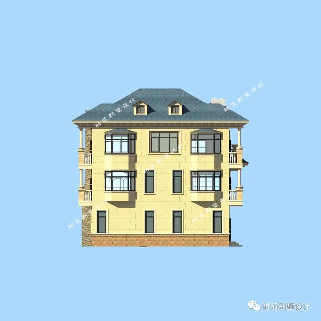 12X12米樓中樓歐式三層別墅設計圖,第一眼就愛上了