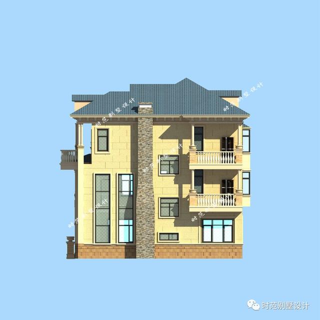 12X12米樓中樓歐式三層別墅設計圖,第一眼就愛上了