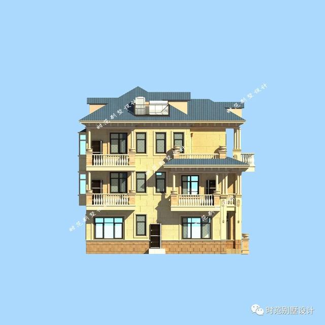 12X12米樓中樓歐式三層別墅設計圖,第一眼就愛上了