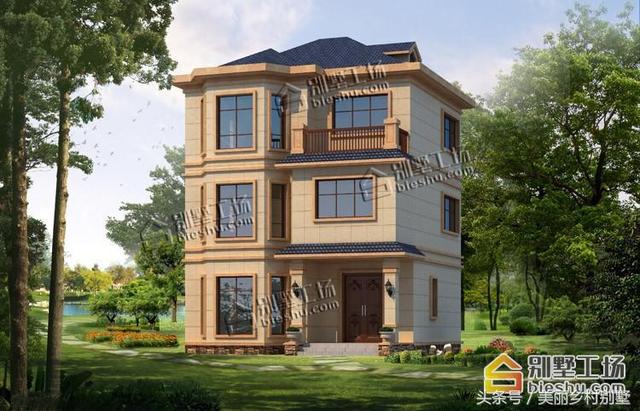 8.5X9米小戶型三層樓房設計圖，造價低，好建造