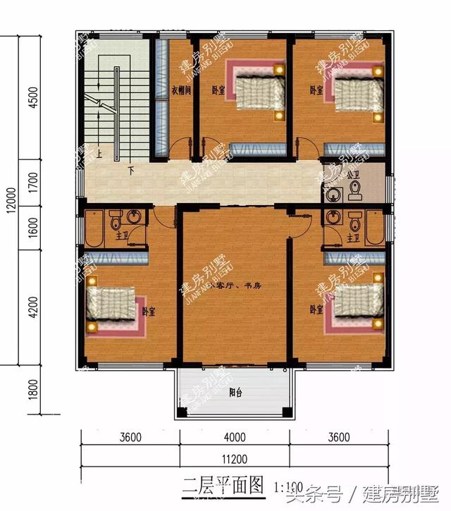 面寬11米左右的兩層別墅小樓設(shè)計圖，這2款很受歡迎