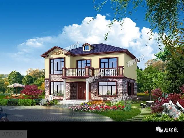 5款全新設計的兩層小樓房設計圖，回家建一棟，不再漂泊