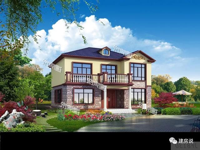 5款全新設計的兩層小樓房設計圖，回家建一棟，不再漂泊