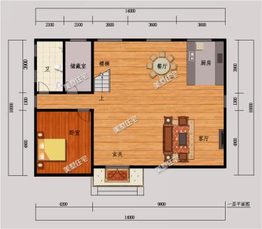 14X10米現(xiàn)代平頂二層別墅設(shè)計(jì)方案圖，第一眼就喜歡上它了
