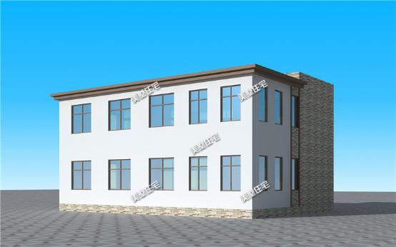 14X10米現(xiàn)代平頂二層別墅設(shè)計(jì)方案圖，第一眼就喜歡上它了