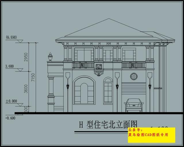 24萬(wàn)建2層別墅！歐式款方正戶型，帶八角亭外觀、玄關(guān)、車(chē)庫(kù)