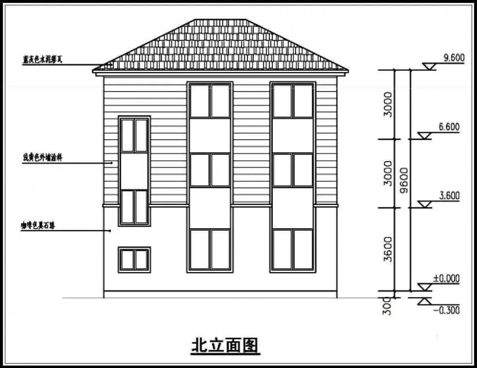 10米x12米 造價25萬經典大氣自建別墅圖紙，附各層平面布局