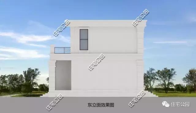 自建11X11米農村2層別墅，帶鍋爐房露臺設計，適合農村！