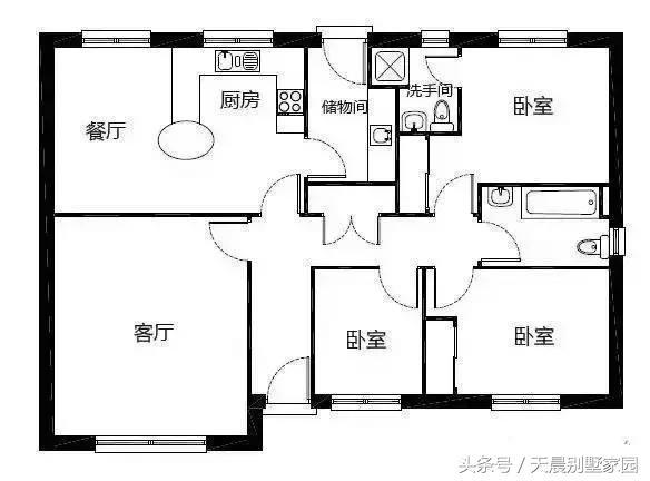 5套農村自建一層別墅，一套比一套大氣美觀！含設計圖
