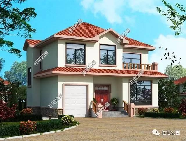 4套帶車庫的新農村別墅，哪個車庫設計最好？