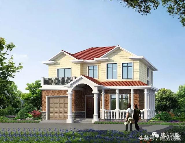 3棟面寬11米的二層房屋設計方案圖，準備20萬開建