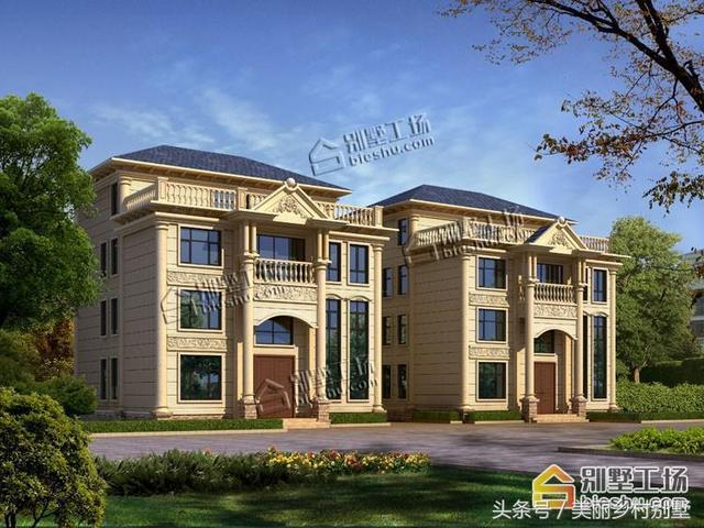 12X13米自建農村四層別墅圖，超大露臺很給力