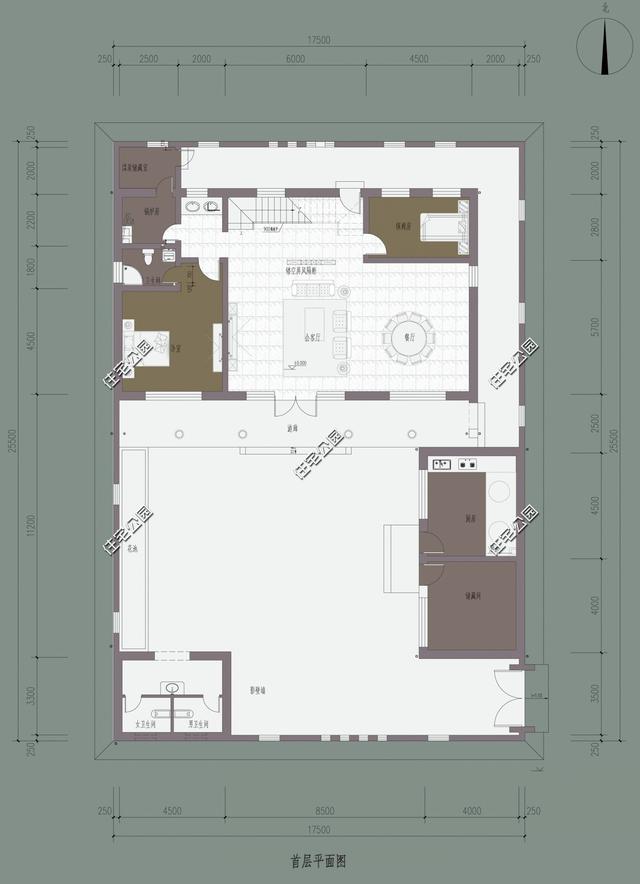 幾款帶院子的傳統(tǒng)中式房屋設(shè)計(jì)方案圖，古香古色