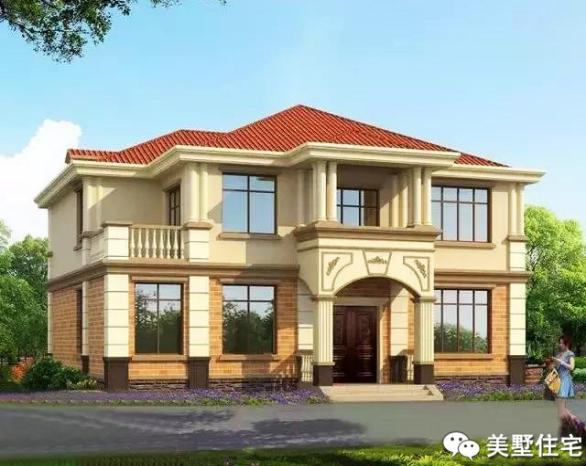 12款兩層小樓房外觀效果圖，風(fēng)格樣式各異