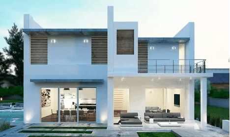 現(xiàn)代風(fēng)格別墅設(shè)計圖，簡約大氣，透著時尚風(fēng)