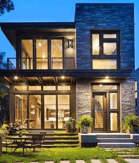 現(xiàn)代風(fēng)格別墅設(shè)計圖，簡約大氣，透著時尚風(fēng)