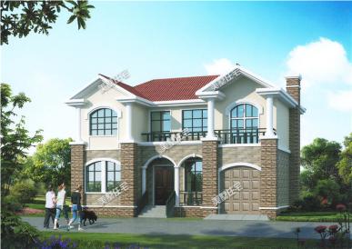 小進深自建房戶型圖，一層、二層、三層都有