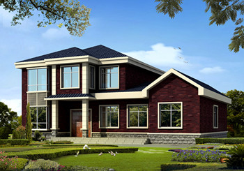 農村4間2層樓房設計圖 ，帶有烤火房，適宜居住